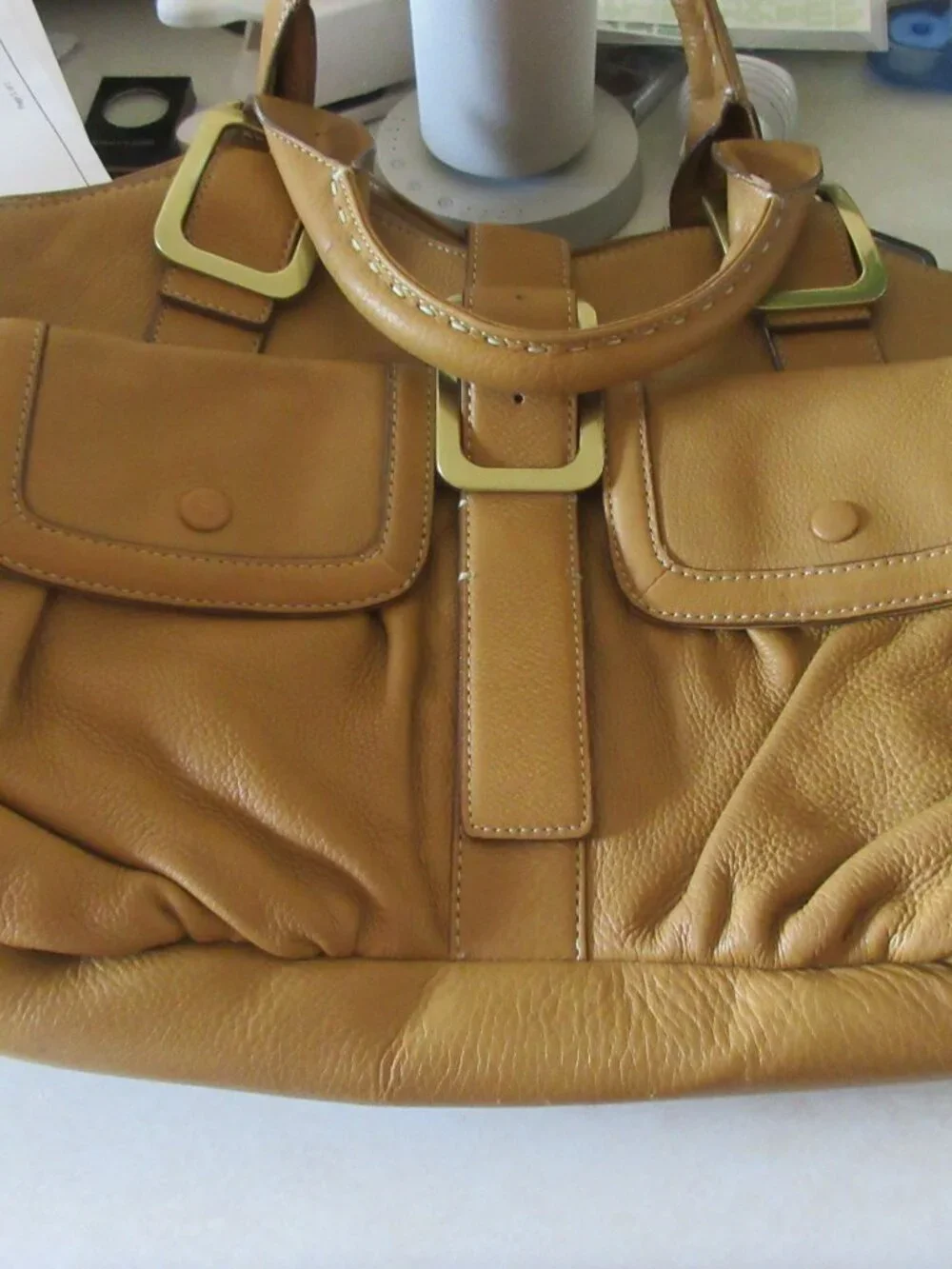 Cole Haan Satchel Tan leather handbag purse